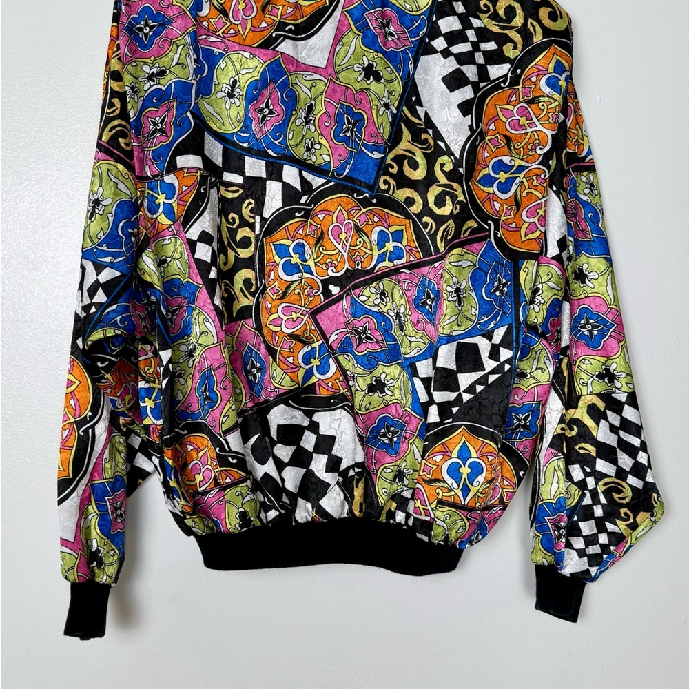 Colorful Patterned Women's Jacket - Picture 4 of 6